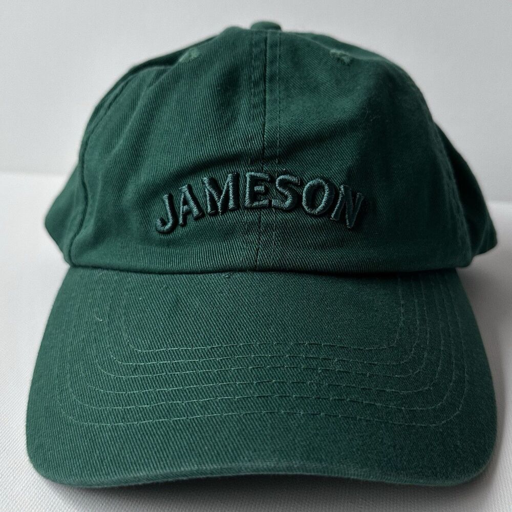 Jameson Irish Whiskey Green Dad Hat Adjustable Strapback Embroidered Logo Cap